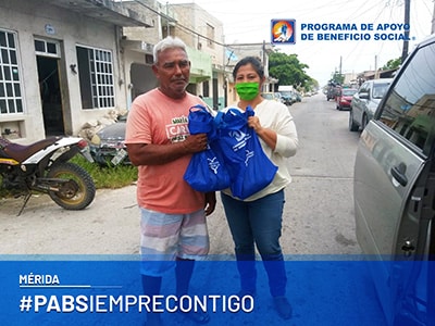 PABS entrega de despensas Mérida