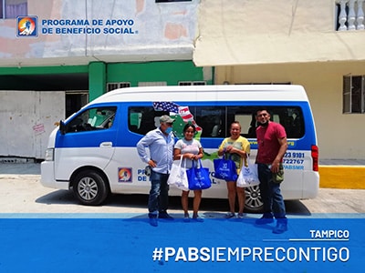 PABS entrega de despensas Tampico